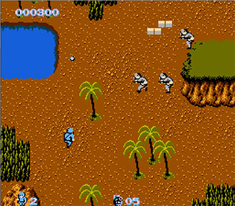 Pantallazo del juego online Commando (NES)