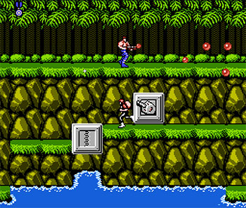 Pantallazo del juego online Contra (NES)