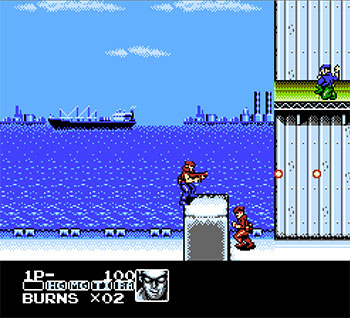 Pantallazo del juego online Contra Force (NES)