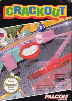 Carátula del juego Crackout (NES)