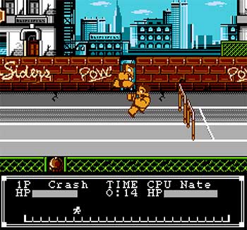 Pantallazo del juego online Crash 'N the Boys Street Challenge (NES)