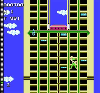 Pantallazo del juego online Crazy Climber (NES)
