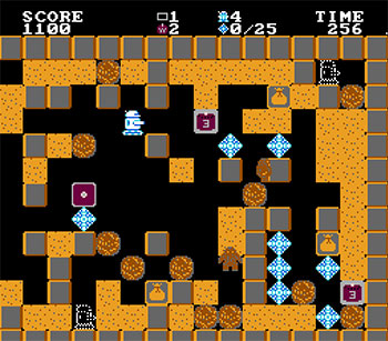 Pantallazo del juego online Crystal Mines (NES)