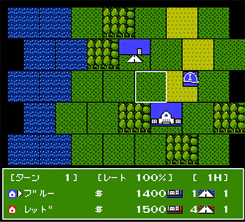 Pantallazo del juego online Daisenryaku (NES)