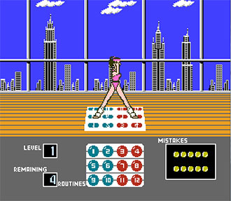 Pantallazo del juego online Dance Aerobics (NES)