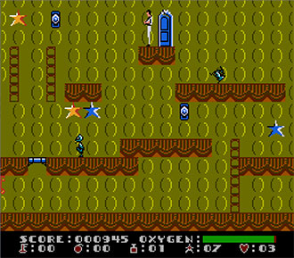 Pantallazo del juego online Dash Galaxy in the Alien Asylum (NES)