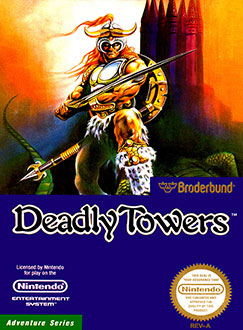 Carátula del juego Deadly Towers (NES)