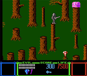Pantallazo del juego online Densetsu no Kishi Elrond (NES)