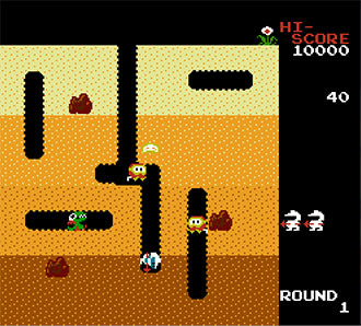 Pantallazo del juego online Dig Dug (NES)