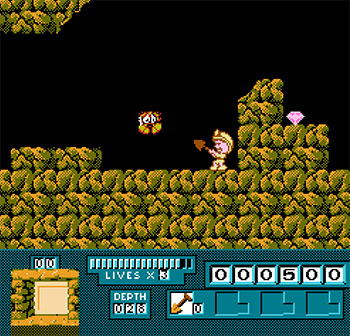 Pantallazo del juego online Digger T. Rock The Legend of the Lost City (NES)