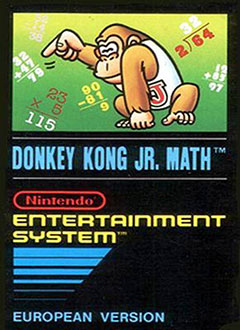 Carátula del juego Donkey Kong Jr. Math (NES)