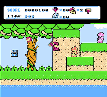 Pantallazo del juego online Don Doko Don 2 (NES)