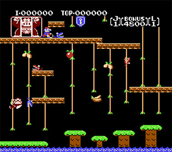 Pantallazo del juego online Donkey Kong Jr. (NES)