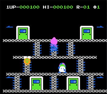 Pantallazo del juego online Door Door (NES)