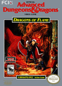 Juego online Advanced Dungeons & Dragons: Dragons of Flame (NES)