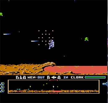 Pantallazo del juego online Dropzone (NES)