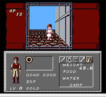 Pantallazo del juego online Dungeon Magic Sword of the Elements (NES)