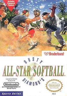 Carátula del juego Dusty Diamond's All-Star Softball (NES)