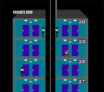 Pantallazo del juego online Elevator Action (Nes)