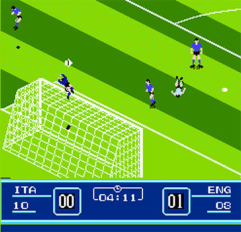 Pantallazo del juego online Eric Cantona Football Challenge Goal 2 (NES)