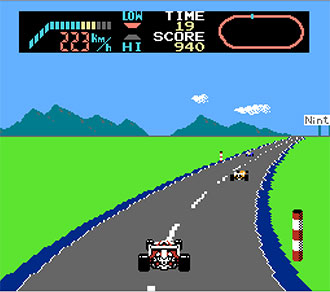 Pantallazo del juego online F-1 Race (NES)