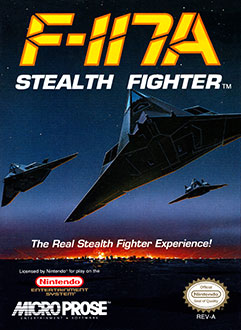 Carátula del juego F-117A Stealth Fighter (NES)