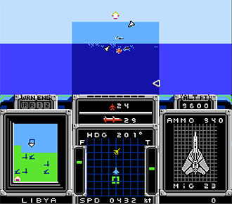 Pantallazo del juego online F-15 Strike Eagle (NES)