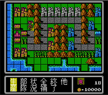 Pantallazo del juego online Famicom Wars (NES)