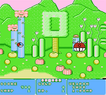 Pantallazo del juego online Fantasy Zone (NES)