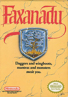 Carátula del juego Faxanadu (NES)