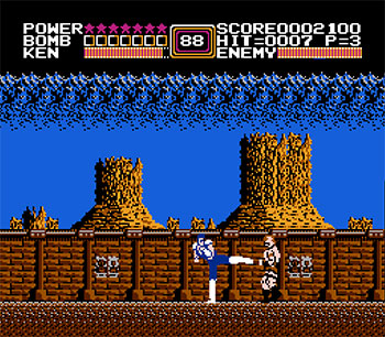 Pantallazo del juego online Fist of the North Star (NES)