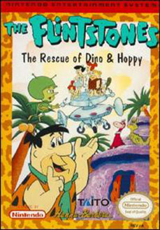 Carátula del juego The Flintstones The Rescue of Dino and Hoppy (NES)