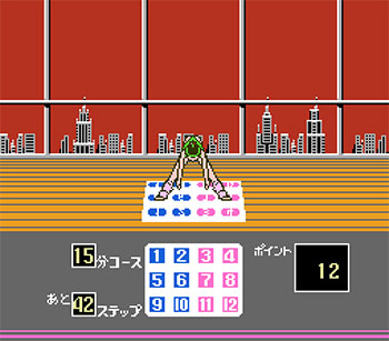 Pantallazo del juego online Family Trainer Aerobics Studio (NES)