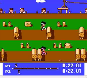 Pantallazo del juego online Family Trainer Famitre Daiundoukai (NES)