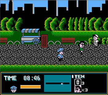 Pantallazo del juego online Family Trainer Manhattan Police (NES)