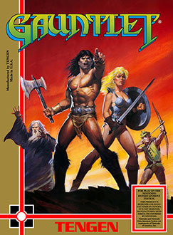 Carátula del juego Gauntlet (NES)