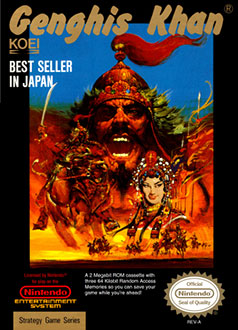 Carátula del juego Genghis Khan (NES)