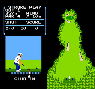 Pantallazo del juego online Golf (NES)