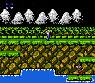 Pantallazo del juego online Gryzor (NES)