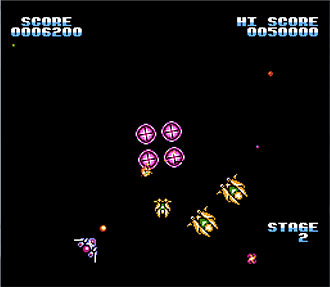 Pantallazo del juego online Gyruss (NES)