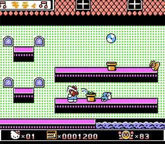 Pantallazo del juego online Hello Kitty no Hanabatake (NES)