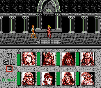 Pantallazo del juego online Advanced Dungeons & Dragons Heroes of the Lance (NES)