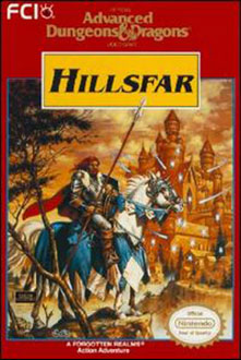 Carátula del juego Advanced Dungeons & Dragons Hillsfar (NES)