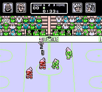 Pantallazo del juego online Hit the Ice (NES)
