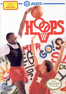 Carátula del juego Hoops (NES)