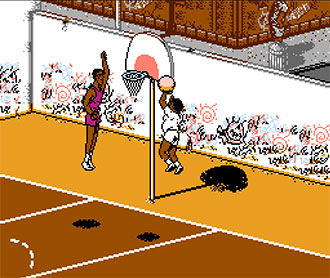 Pantallazo del juego online Hoops (NES)