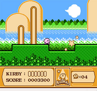 Pantallazo del juego online Hoshi no Kirby Yume no Izumi no Monogatari (NES)
