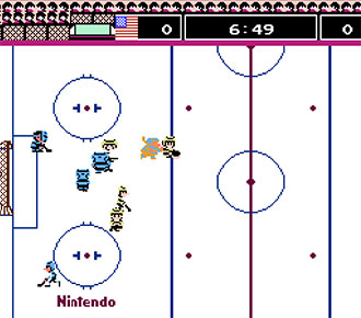 Pantallazo del juego online Ice Hockey (NES)