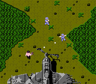 Pantallazo del juego online Ikari Warriors (NES)