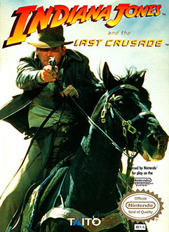 Carátula del juego Indiana Jones and the Last Crusade (NES)